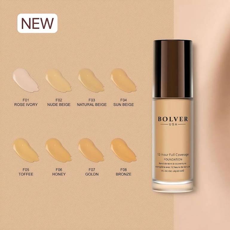 bolver, Full Coverage Foundation, - Multiple Shades