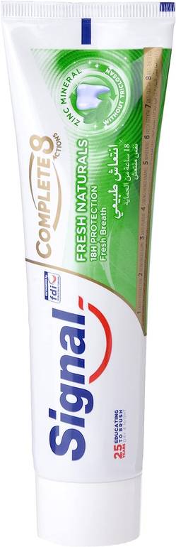 Signal, toothpaste, integrated, 8 fresh, natural,