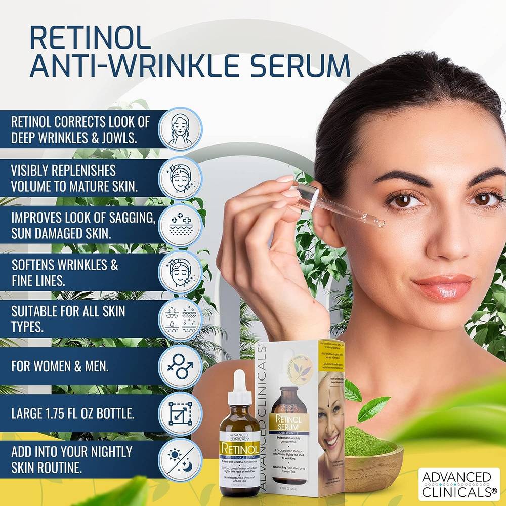 ,Advanced, Clinicals, Retinol, Anti-Aging, Serum