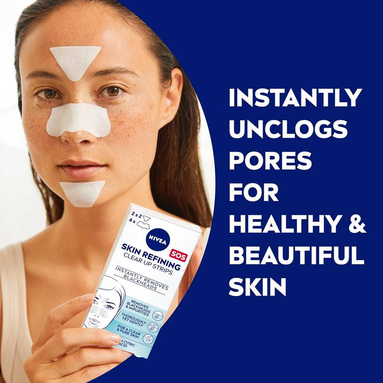 NIVEA, Purifying and Cleansing Skin Strips, - 6 strips