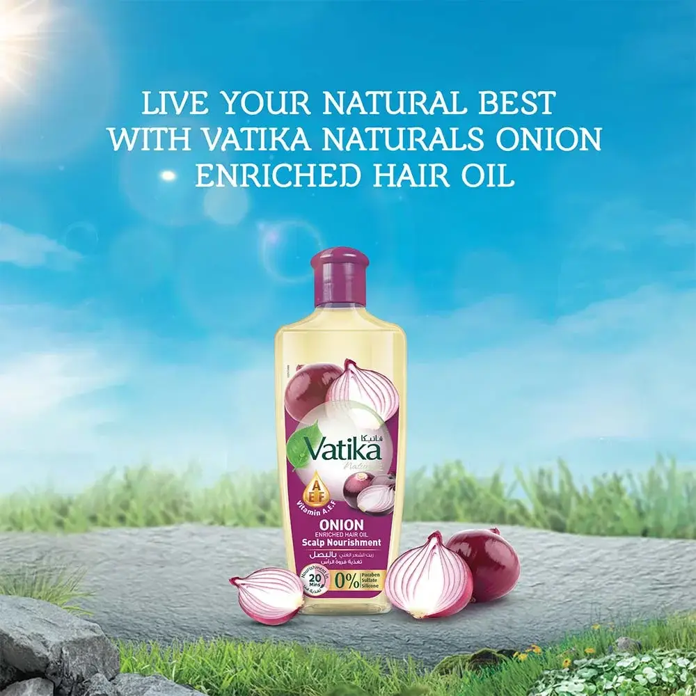 Vatika, Onion Enriched Hair Oil, - 200ml