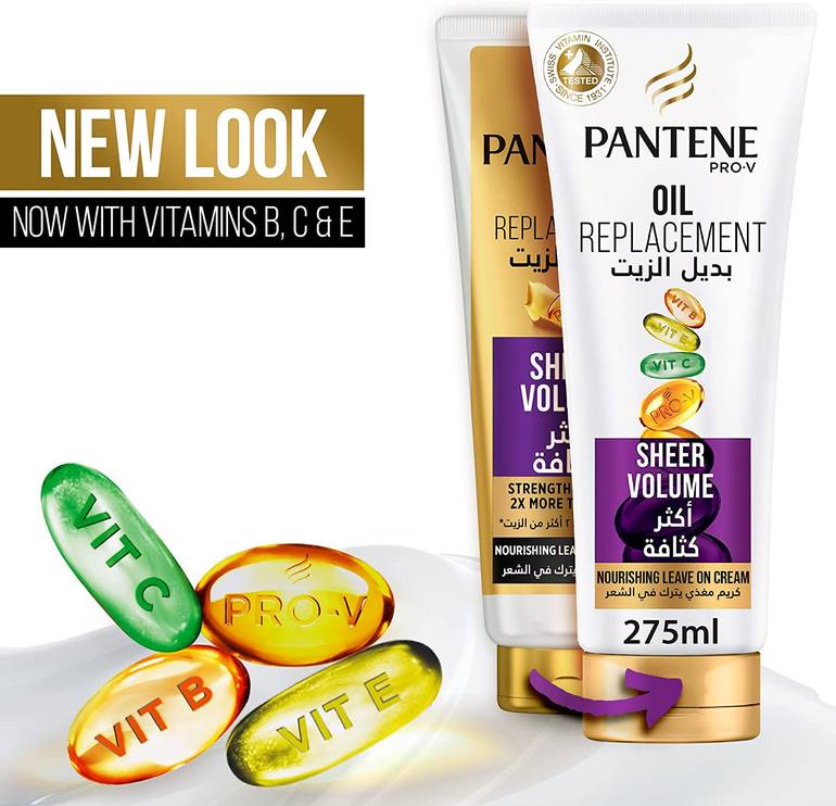 Pantene, Oil Replacement, Thicker, For Soft, Straight Hair,