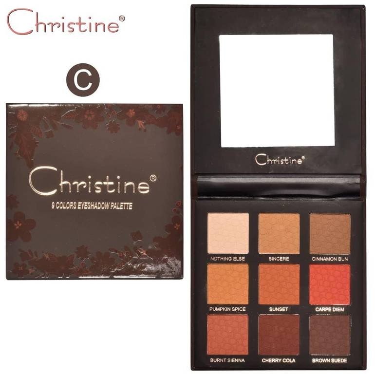 Christine, Eyeshadow Palette, 9 Colors, - CH-E2213 - C