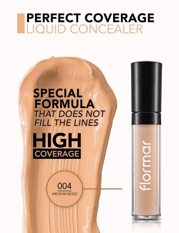 Flormar Perfect Coverage Concealer No. 004 Medium Beige