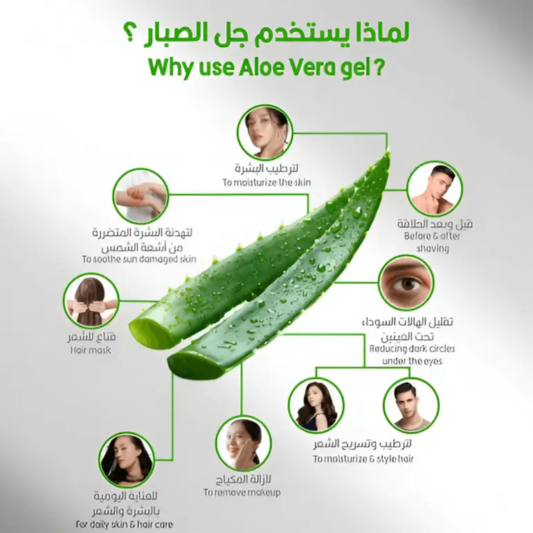 Be-Bio, 99% Aloe Vera Gel, Soothing and Moisturizing for Skin and Hair, - 300 ml