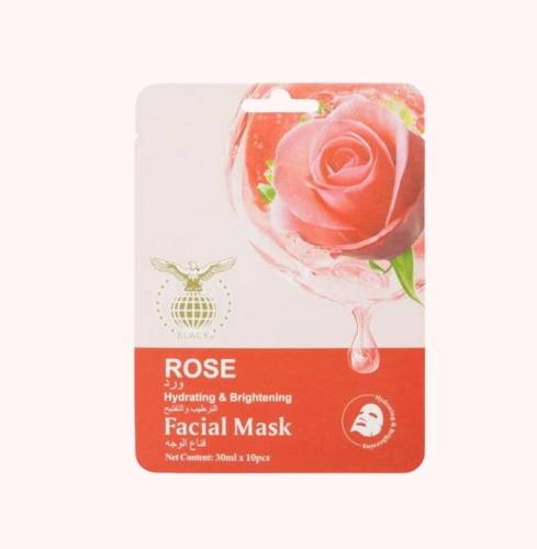 Black, Moisturizing and Brightening Face Mask, Rose, 30ml