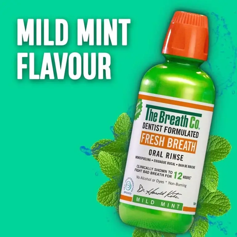 The Breath Co. Mouthwash, Fresh Breath, TheraBreath, - 500 ml