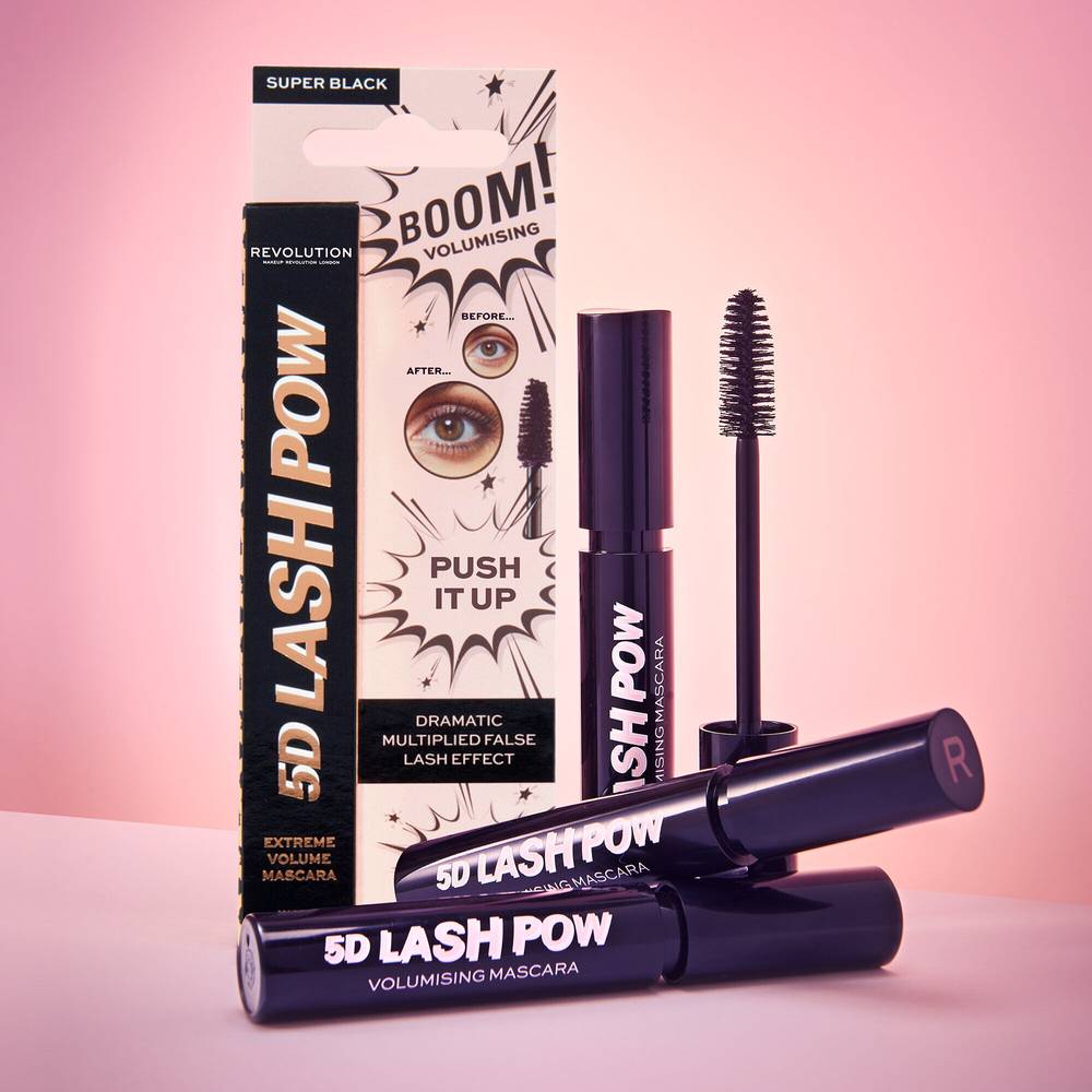 Revolution, 5D Lash Boo Mascara, - Super Black