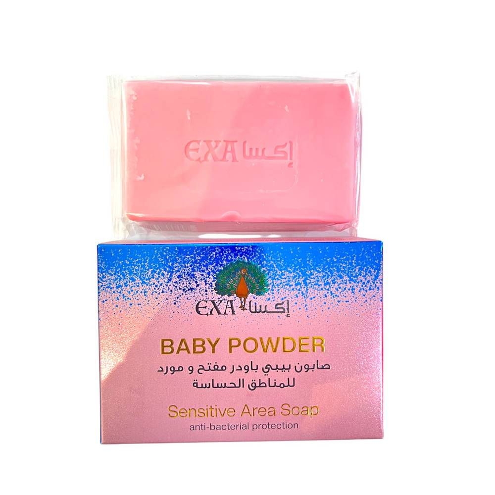 exa, Baby Powder Soap, Lightening and Bleaching for the Sensitive Area, - 100g