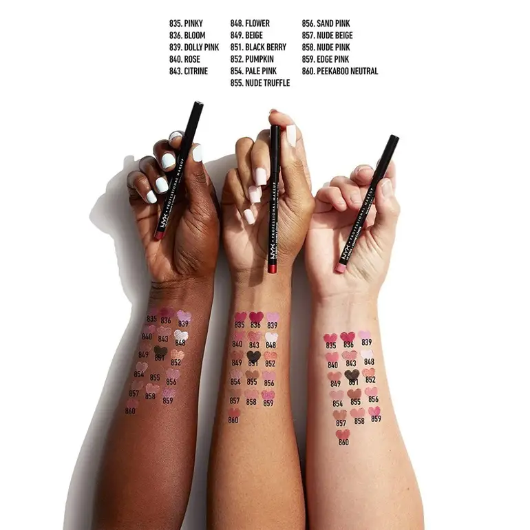 NYX professional lip liner pencil in nude pink