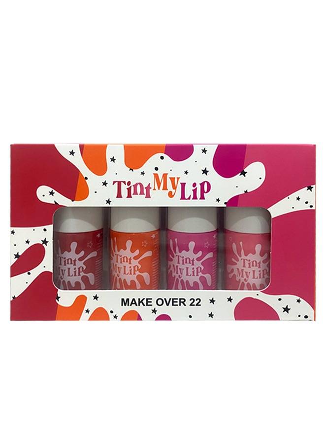 Makeover 22, My Lip Lip & Cheek Tint Kit, 4 Colors