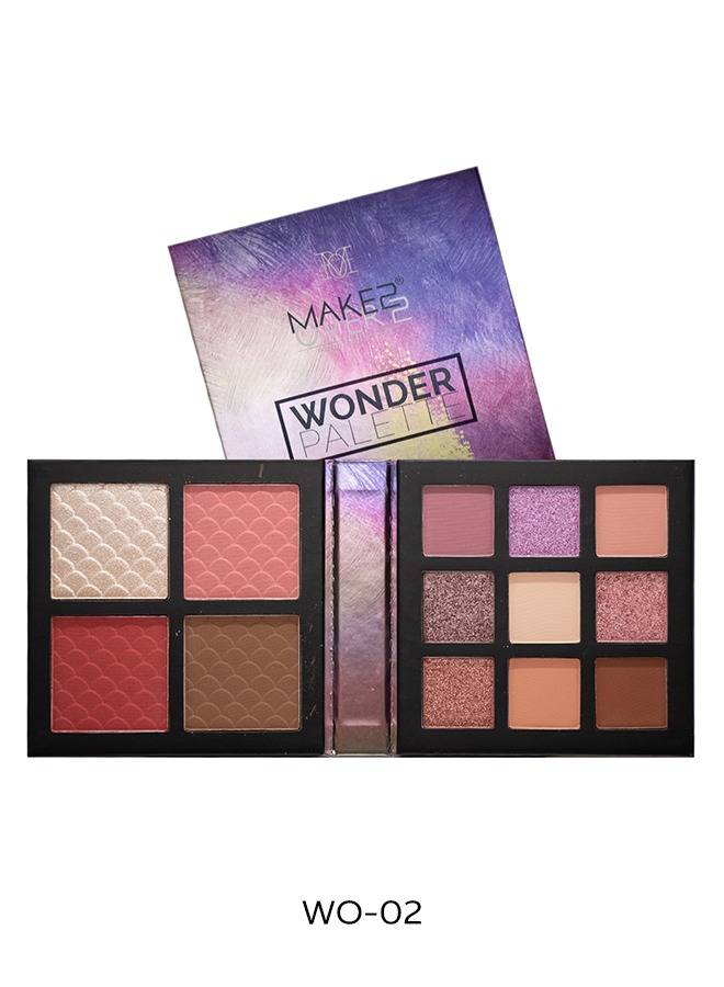Makeover 22, Palette, Shadow, Eyes, Contour, Wonder Palette, - W0-02