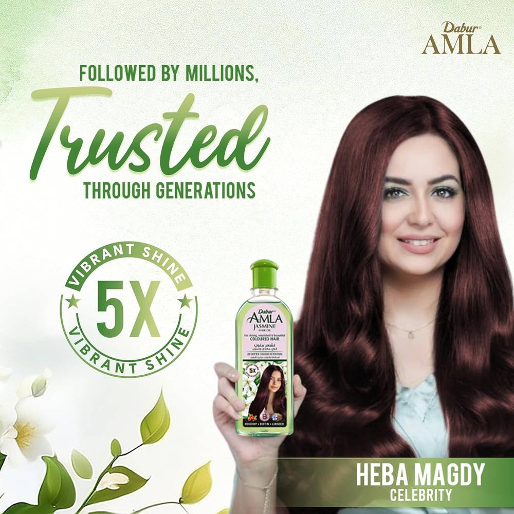 Dabur Amla, Colored Hair Oil, with Jasmine - 300ml