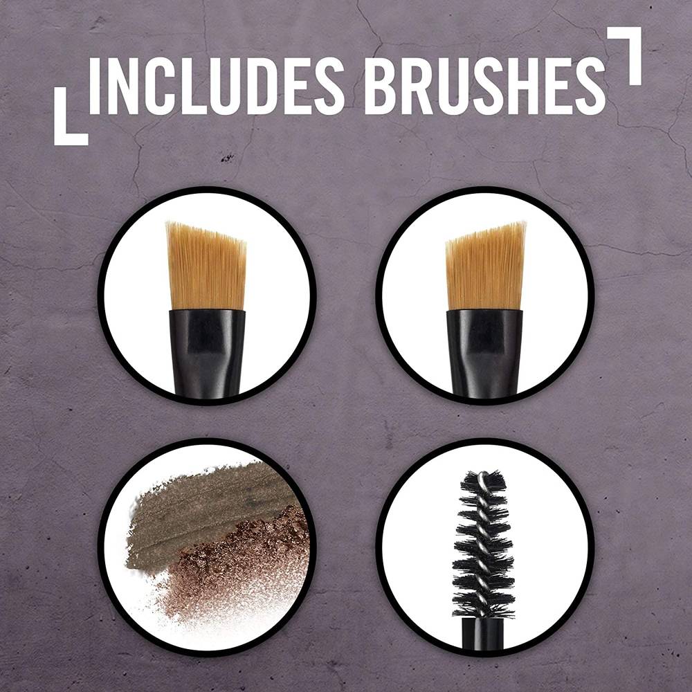 Rimmel, Brow This Way Eyebrow Kit, 002 Medium Brown
