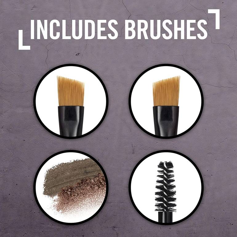 Rimmel, Brow This Way Eyebrow Kit, 002 Medium Brown