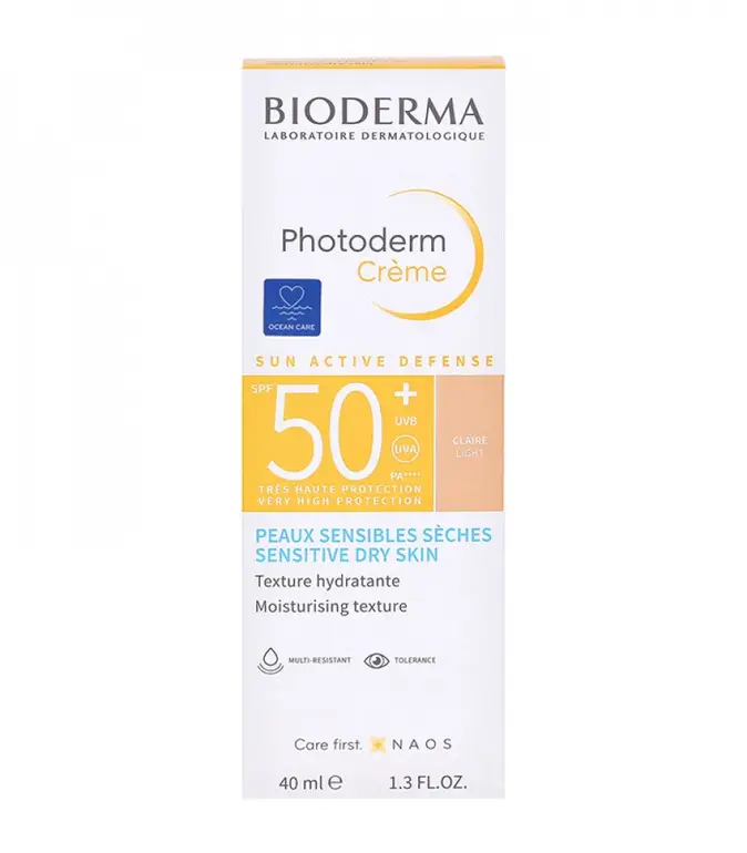Bioderma, Photoderm sunscreen cream, with protection 50SPF, light color