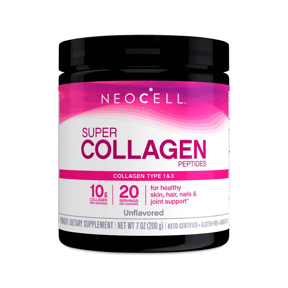 Neocell, Herbal Peptide Powder, Super Collagen, - 200g