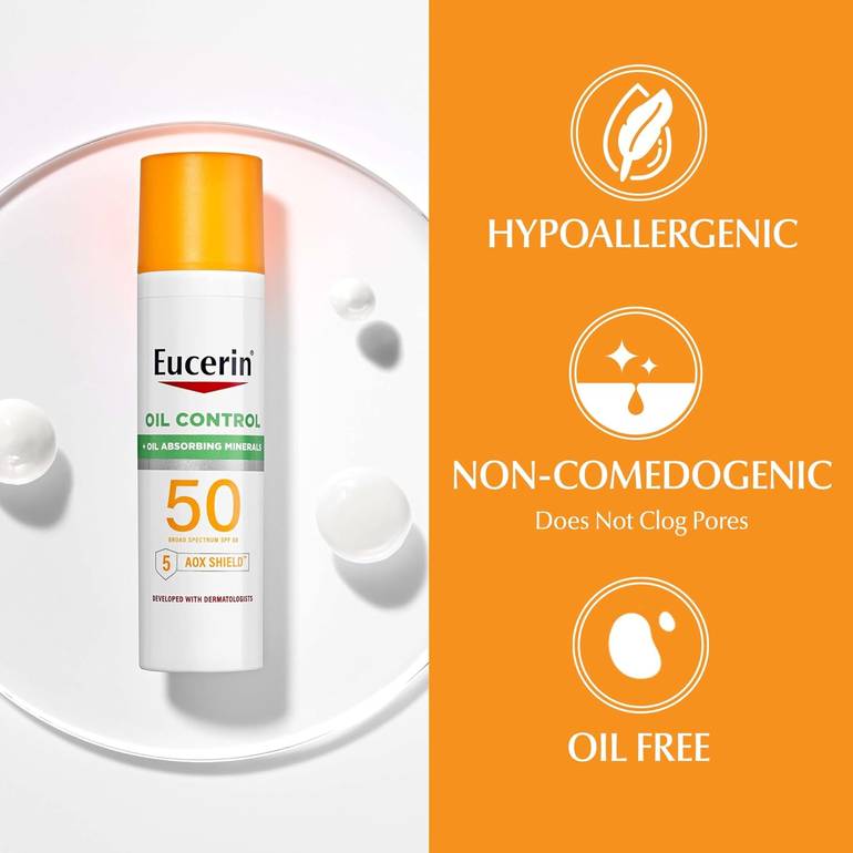 يوسرين, بخاخ واقي شمس, للبشرة الدهنية, 50SPF,
