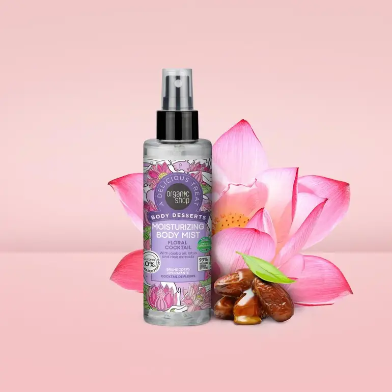 Organic Shop, Moisturizing Body Spray, Floral Scent – ​​200ml