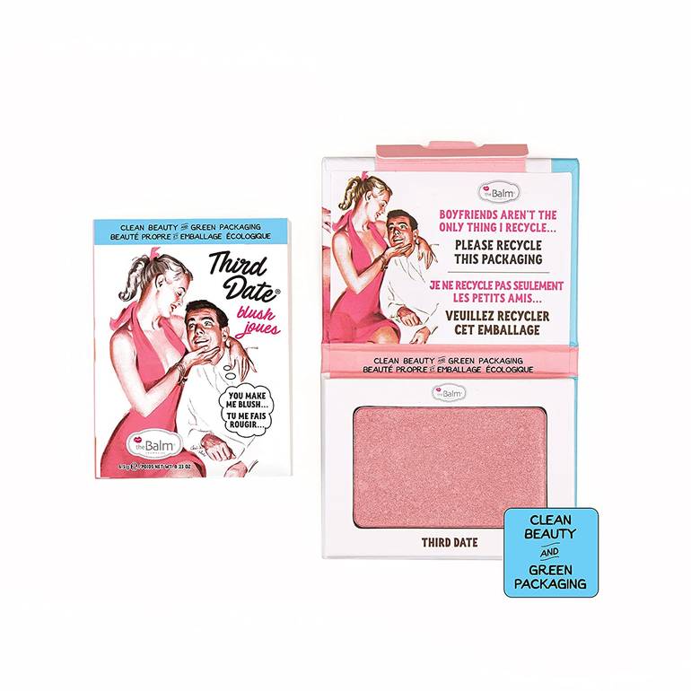 TheBalm Tend Date Blush Clean & Green Compact Powder Blush