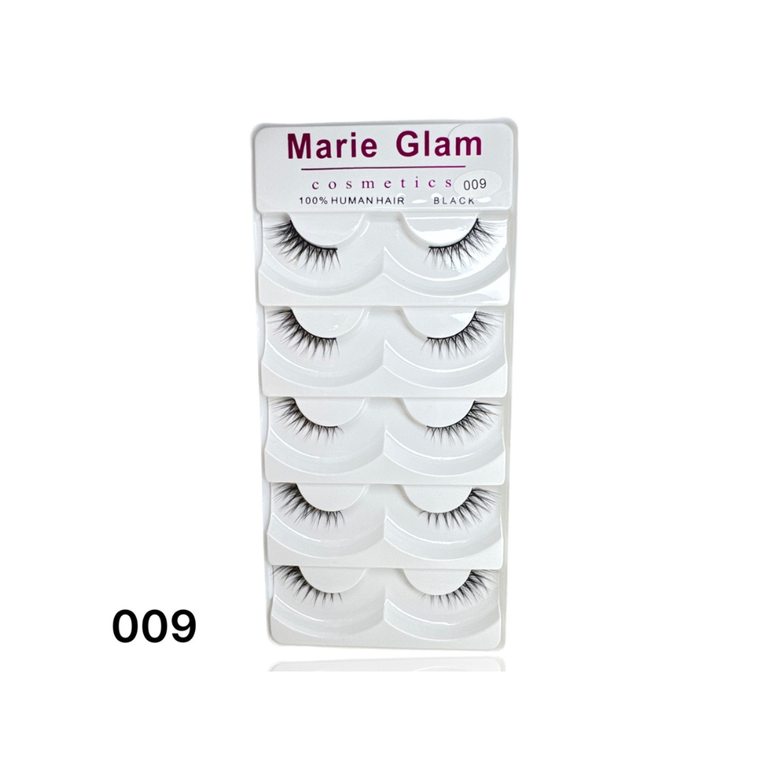 Mary Glam, Eyelash Set, - 5 in 1 - 009