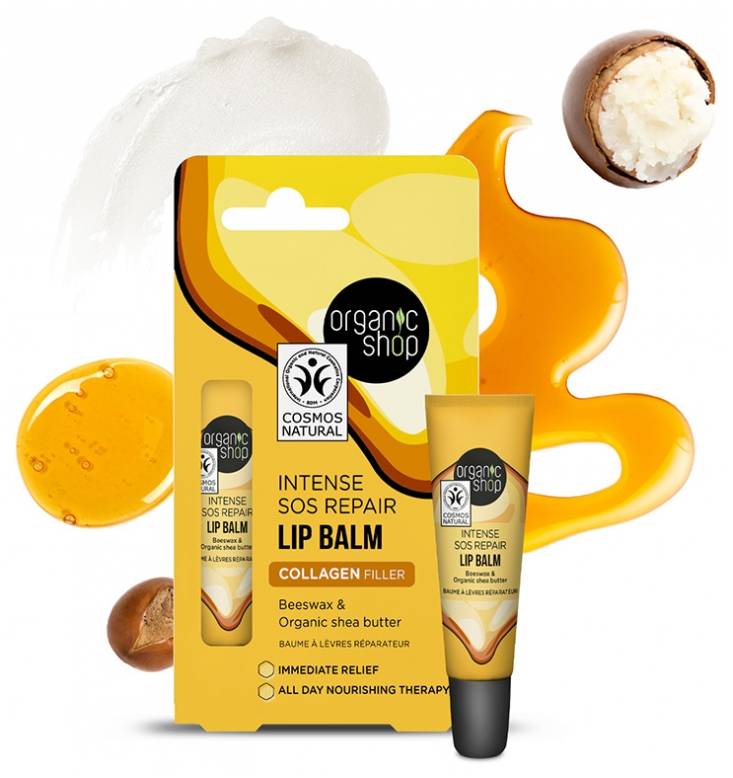 Organic Shop Beeswax & Organic Shea Butter Lip Balm 