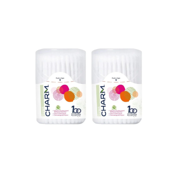Sanita Charm, Cotton Ear Buds - 200 Pieces|