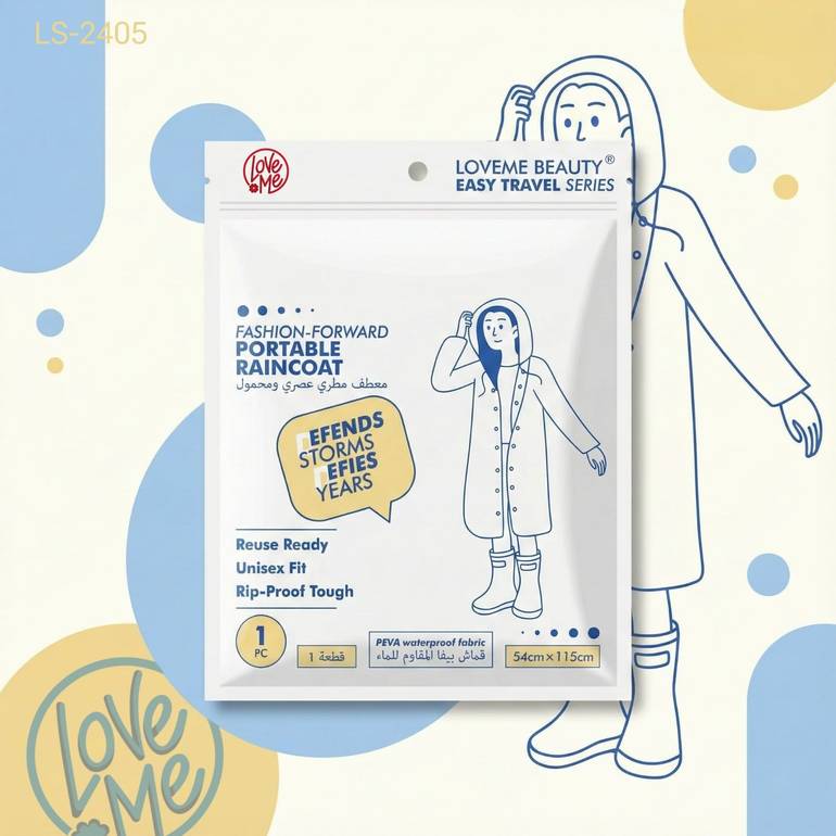 Loveme Beauty, Rain and Waterproof Coat - 1 piece