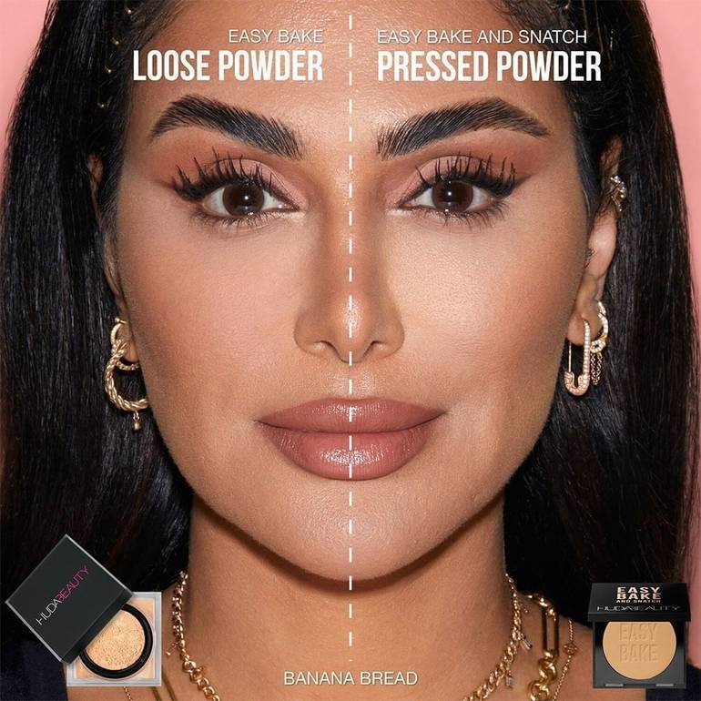 Huda Beauty, Easy Bake & Snatch Pressed Powder, - Multiple Shades