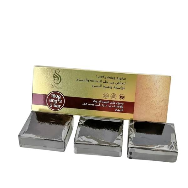 Sara Beauty, 2 in 1 Coffee Scrub Soap - 180g
