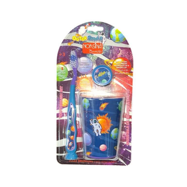 Norsin, Dental Cleaning Kit, for Children, - outerspace