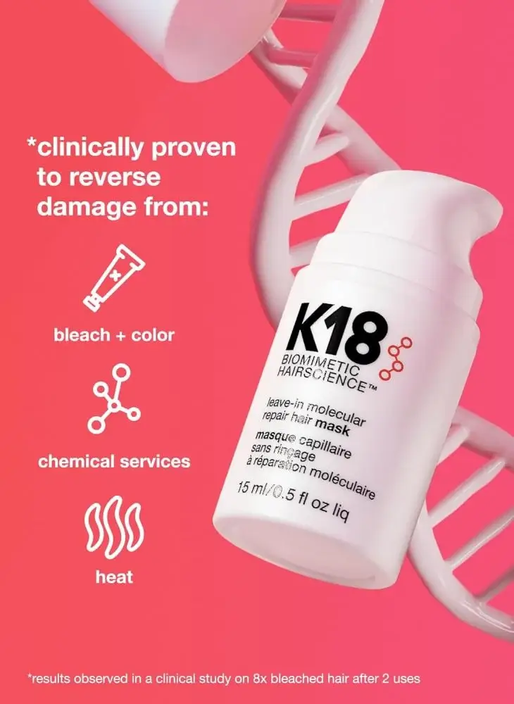 K18, Leave-In Mask, Hair Repair, 50ml