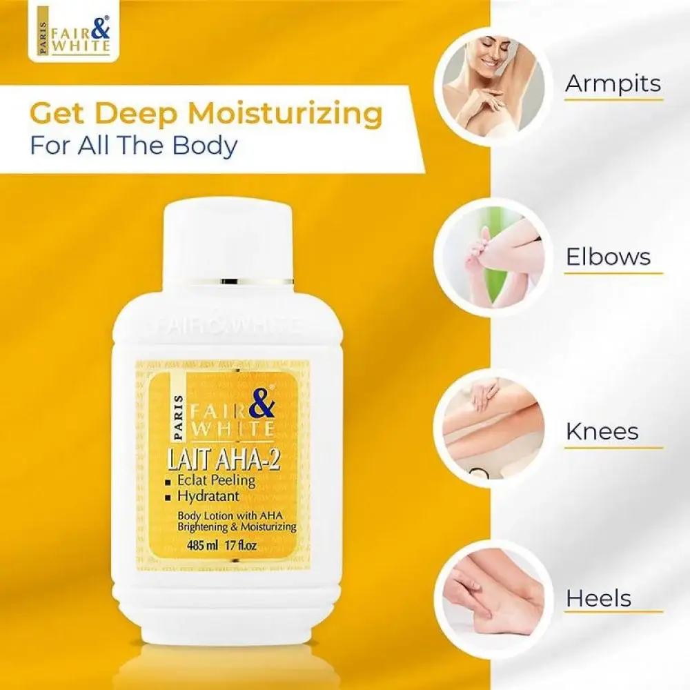 Fair & White, Fruit Acid Exfoliating Lotion, for Body and Face, 485ml