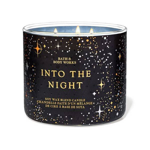 Bath & Body Works, Scented Candle, 3-Wick, Into the Night - 411g