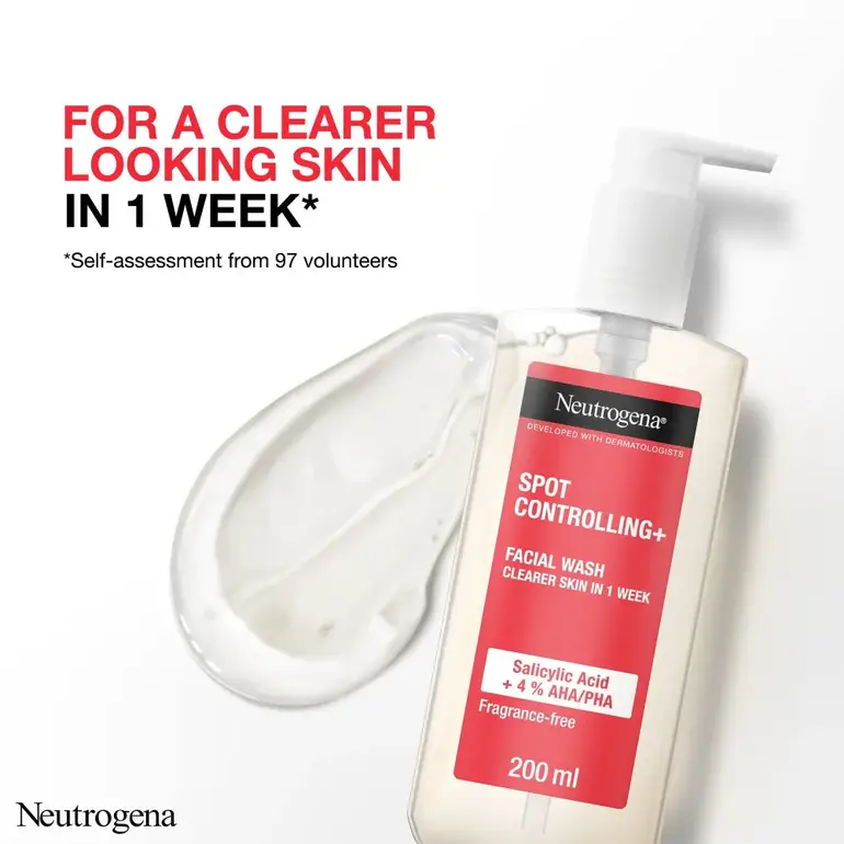 نيتروجينا, غسول, الوجه, للتحكم, بالحبوب 200ml