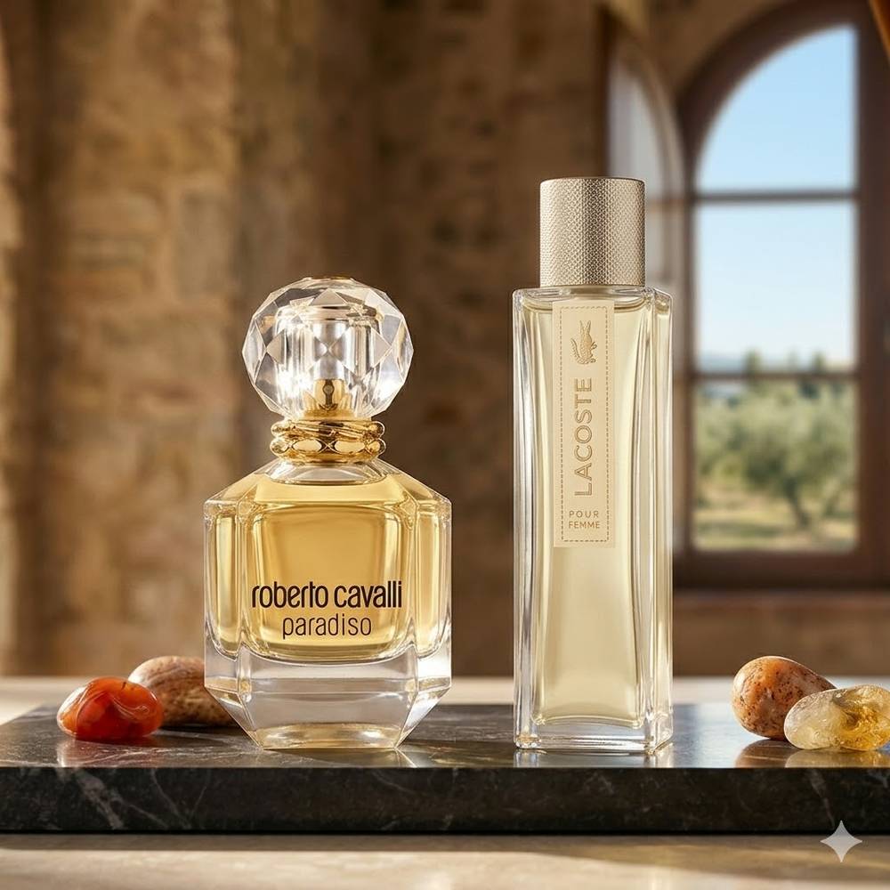,ROZY Package, Everyday Elegance, – Roberto Cavalli Paradiso, & Lacoste Pour Femme