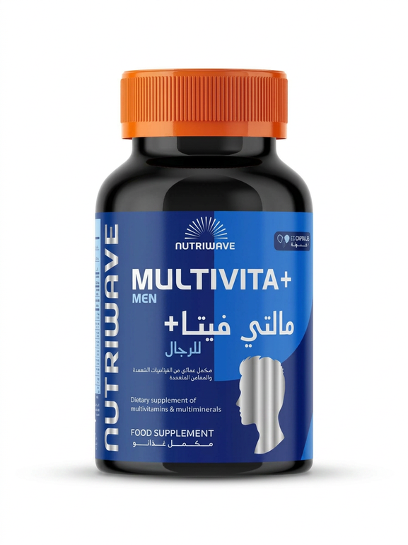 NutriWave, Dietary Supplement, Multivitamin for Men, - 60 Capsules