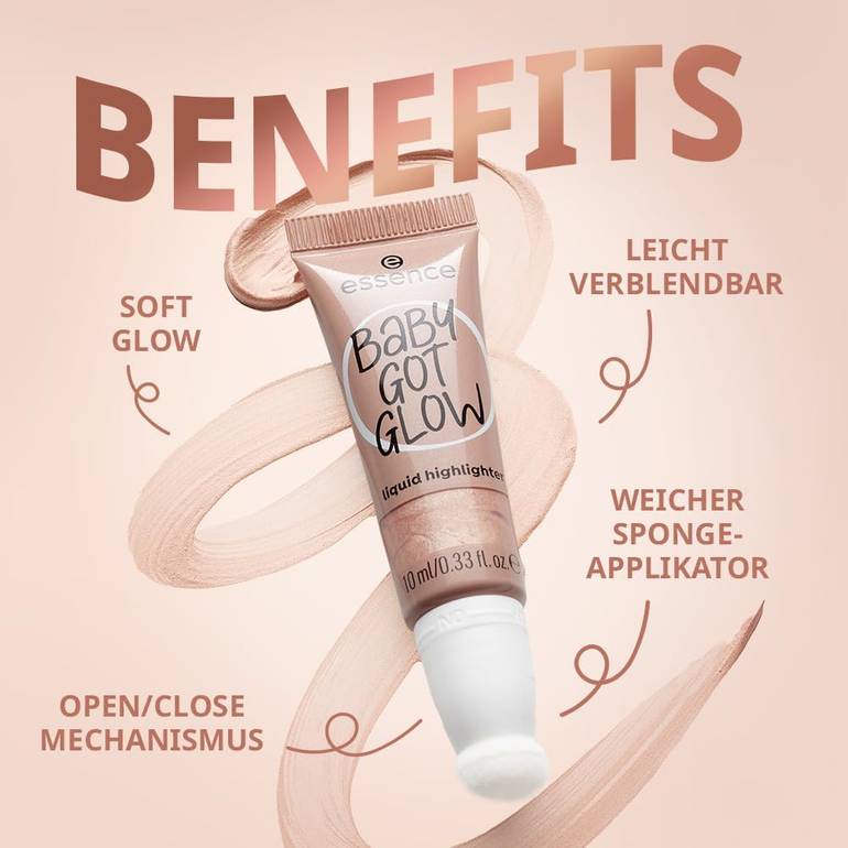 ايسنس, هايلايتر, سائل, بيبي, جوت, جلو- 30 brttzy bronze