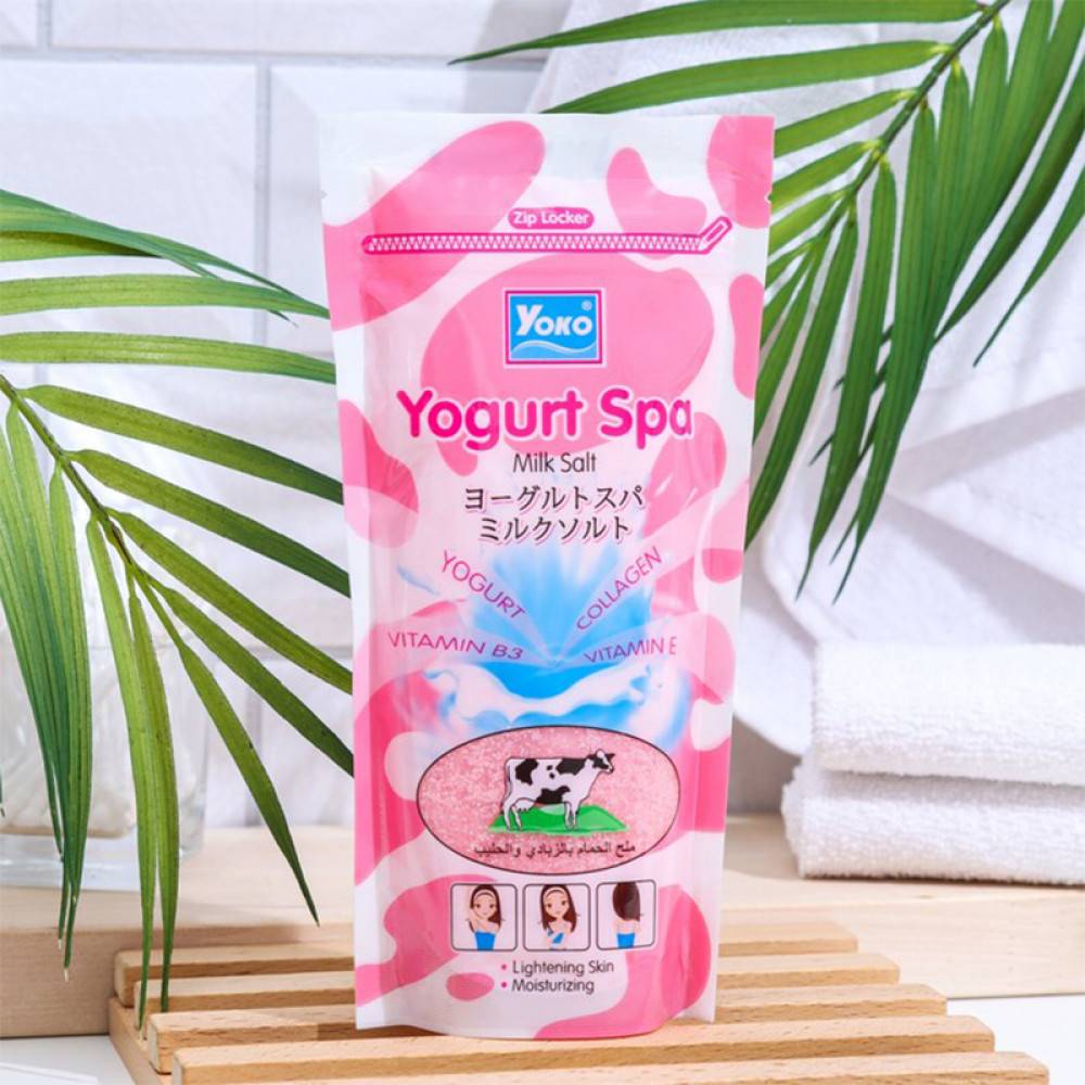 Yoko, Spa Yogurt, & Milk Salt Scrub, for Body - 300g