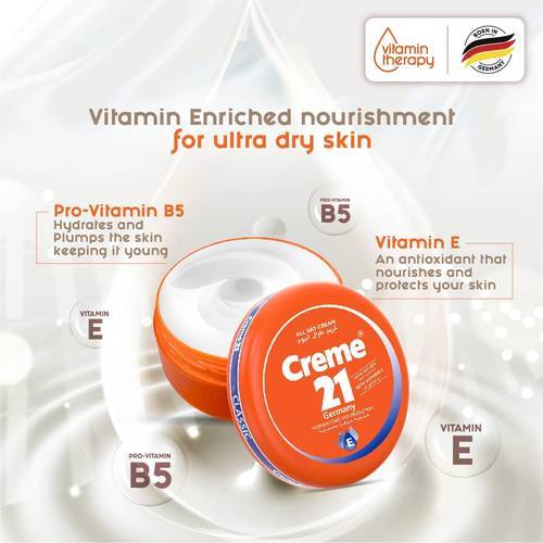  Cream 21, Classic Face and Body Cream, Intensive Care,50ml