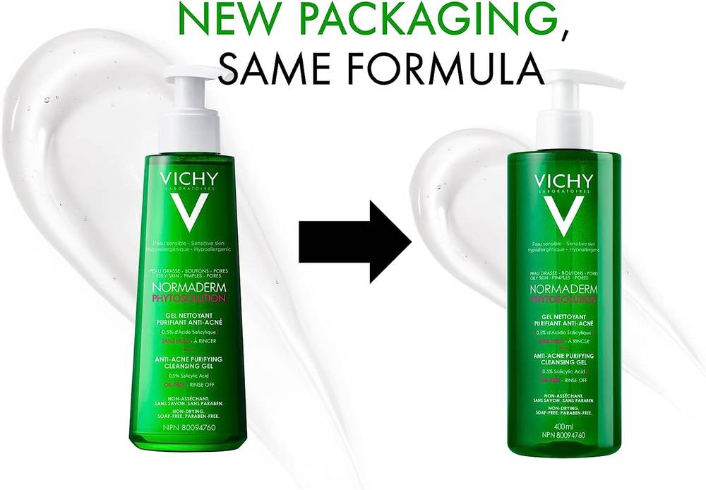 Vichy, Normaderm Cleansing Gel, for Oily and Sensitive Skin, 400ml