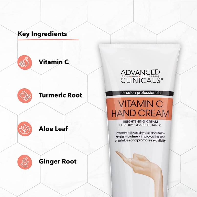 Advance Clinical Vitamin C Moisturizing Hand and Body Cream for Cracked Skin