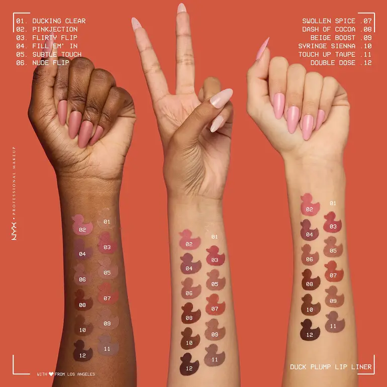 NYX, Duck Plump Lip Pencil, Multi-Shade