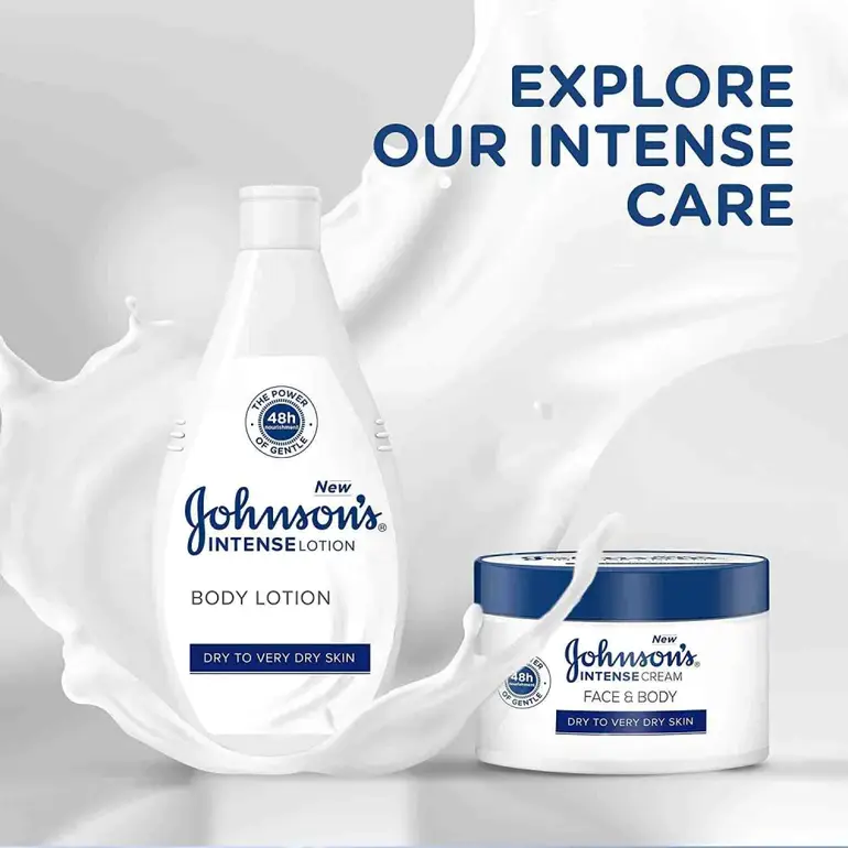 Johnson's Intense Cream is concentrated to nourish very dry skin 