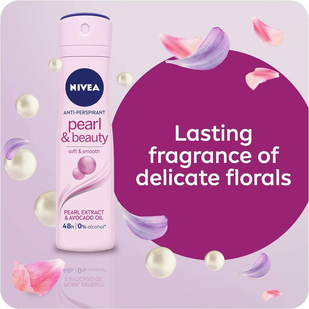 NIVEA, Deodorant Spray, Soft & Smooth, with Pearl Extract, 150ml