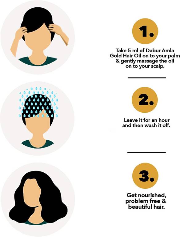 زيت شعر, دابر املا الذهبي, للشعر الجاف والمتضرر, - 300مل