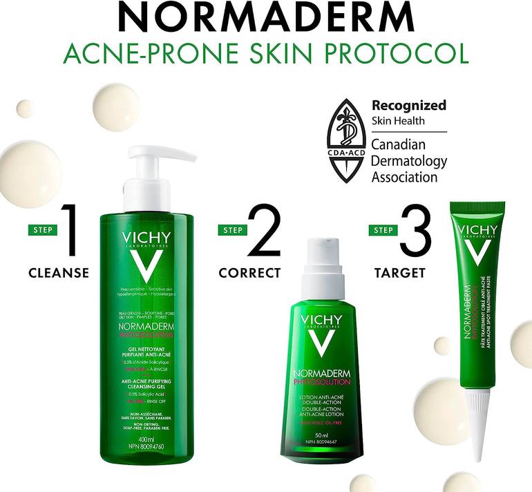 Vichy, Normaderm Cleansing Gel, for Oily and Sensitive Skin, 400ml