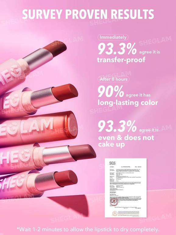 SHEGLAM Matte Lipstick – Multiple Shades 