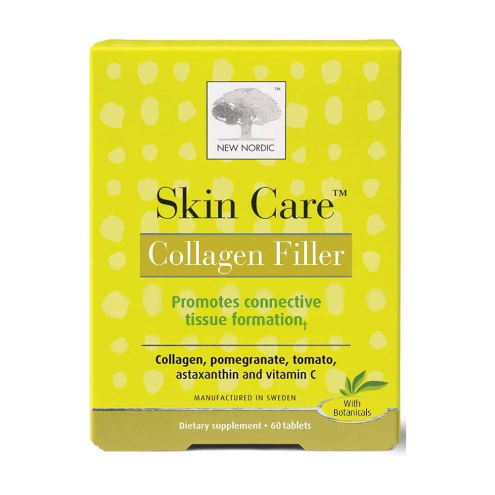 Skin, Care, Pills, Herbs, Collagen, Filler, Food Supplement, - 60 Tablets