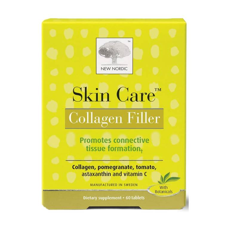 Skin, Care, Pills, Herbs, Collagen, Filler, Food Supplement, - 60 Tablets